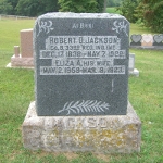Robert D. Jackson's gravestone (front)