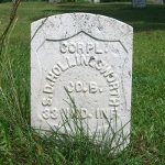 Samuel D. Hollingsworth's gravestone (service)