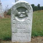 William M. Holt's gravestone (front)