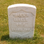 Cornelius Eckles' gravestone