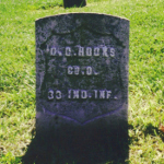 Daniel C. Hooks' gravestone