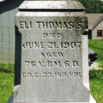 Eli Thomas' gravestone