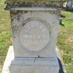 George W. Wheat's gravestone