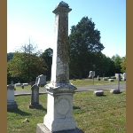 George W. Wheat's gravestone