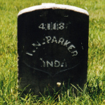 Isaac N. Park's gravestone