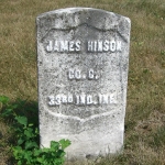 James A. Hinson's gravestone