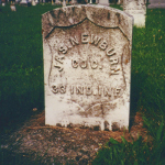 James Newburn's gravestone