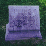 Julius C. Kiefer's gravestone