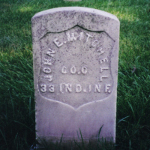 John E. Mitchell's gravestone