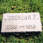 Jeremiah F. Bromwell's gravestone