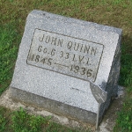 John M. Quinn's gravestone