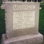 John R. McBride's gravestone