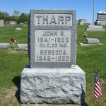 John S. Tharp's gravestone