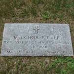 Melchor P. Culp's gravestone