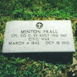 Minton Prall's gravestone