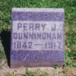 Perry J. Cunningham's gravestone