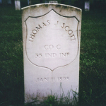 Thomas J. Scott's gravestone
