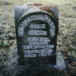 Thompson Payton's gravestone