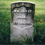 William A. Ray's gravestone