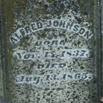 Alfred Johnson's gravestone