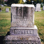 Horace F. Howell's gravestone
