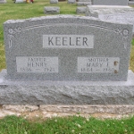 Henry Keeler's gravestone