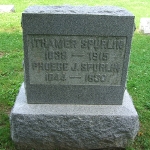 Ithamer Spurlin's gravestone