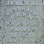 James A. McDonald's gravestone