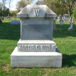 Jacob G. Wolf, Jr.'s gravestone