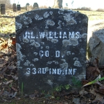 Joseph L. Williams' gravestone