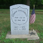 Joseph Stevenson's gravestone