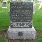 James W. Jones's gravestone