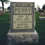 John W. Perry's gravestone