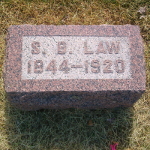 Samuel B. Law's gravestone
