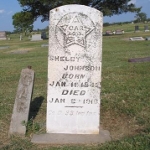 Shelby Johnson's gravestone