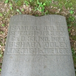 Samuel Ooley's gravestone