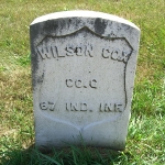 Wilson T. Cox's gravestone