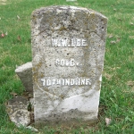 William W. Lee's gravestone (service)