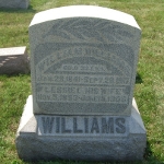 William Williams' gravestone