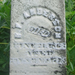 Benjamin F. Anderson's gravestone