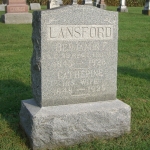 Benjamin F. Lansford's gravestone