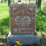 Enos Paul Lemon's gravestone