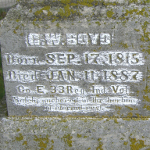 George W. Boyd's gravestone (service)