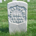 Jacob C. Lewis's gravestone
