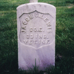 Jacob C. Lewis' gravestone