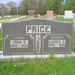 John H. Price's gravestone