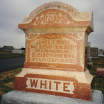 James J. White's gravestone