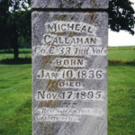 Michael Callahan's gravestone