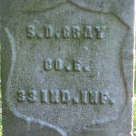 Samuel D. Gray's gravestone