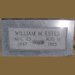William M. Estes's gravestone